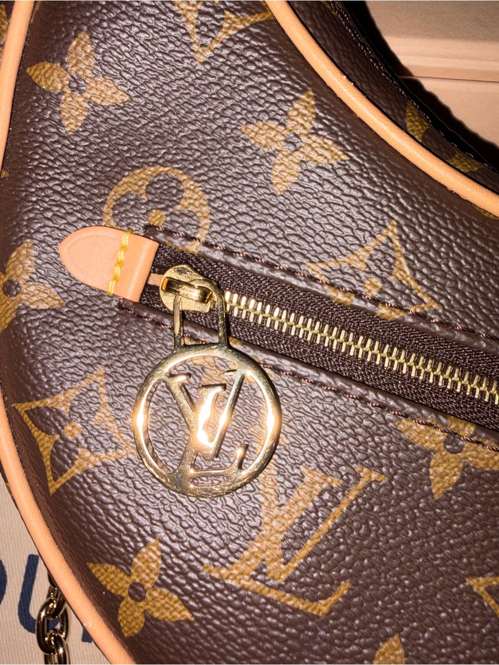 Louis Vuitton LOOP Monogram Crescent Shoulder Bag with Gold Hardware- NEW - Picture 2 of 7